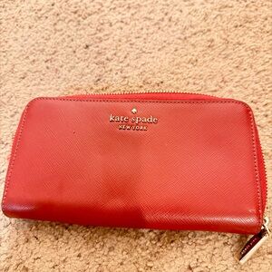 Kate Spade Continental Red Wallet